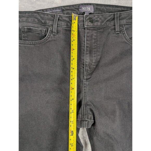 NYDJ Barbara Bootcut Jeans Womens Size 14 Charcoal Wash High Rise Shaping Sculpt - Picture 9 of 11
